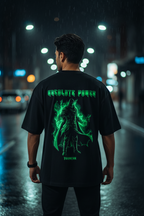 Teeyatra “Absolute Power” Dr. Doom Oversized T-Shirt – 240 GSM French Terry - TEEYATRA