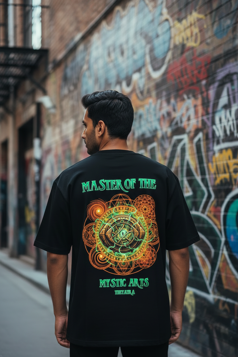 Teeyatra | Master of the Mystic Arts - Heavyweight Oversized French Terry T-Shirt (240 GSM)