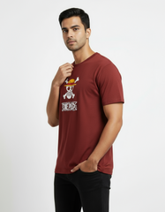 Men's One Piece Straw Hat Jolly Roger T-Shirt | Teeyatra | Anime