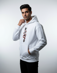 Streetwear 'Brave' Snake Design Oversized Hoodie | Teeyatra