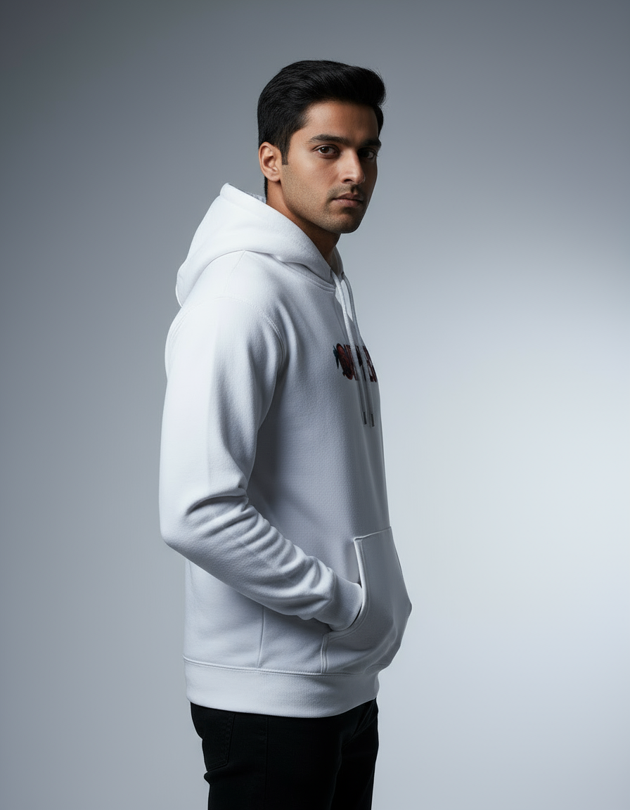 One Piece Logo White Men's Hoodie | Teeyatra | Anime