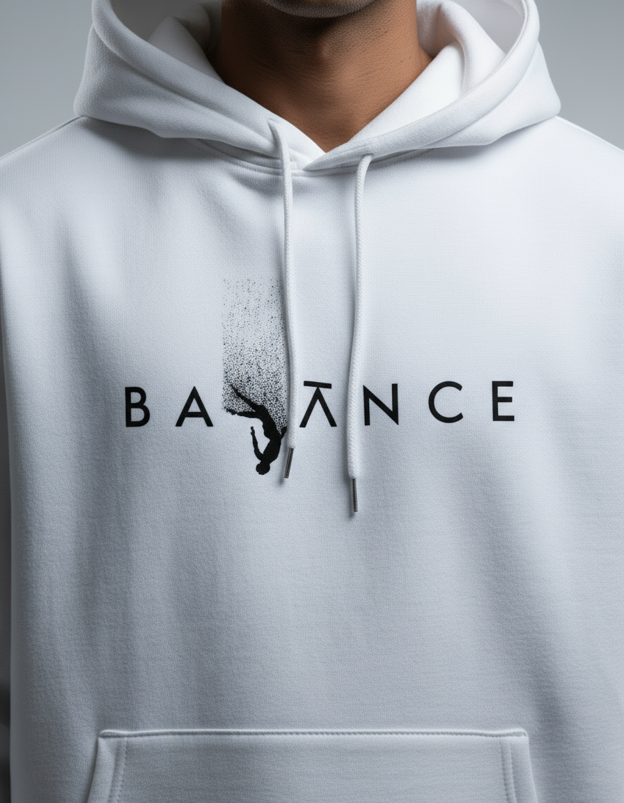 "BALANCE" Minimalist Oversized Hoodie | Teeyatra