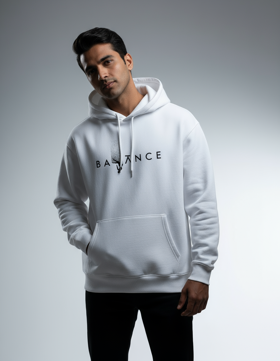 "BALANCE" Minimalist Oversized Hoodie | Teeyatra