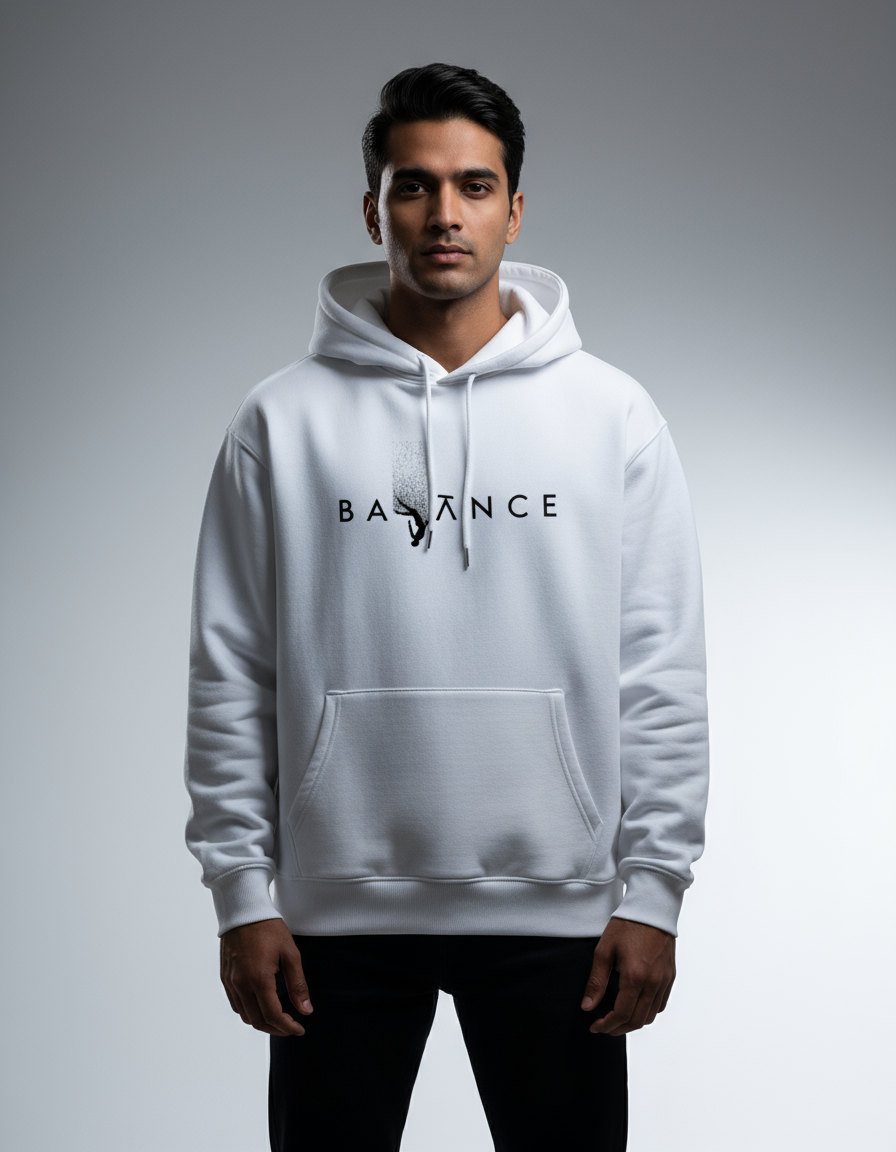"BALANCE" Minimalist Oversized Hoodie | Teeyatra