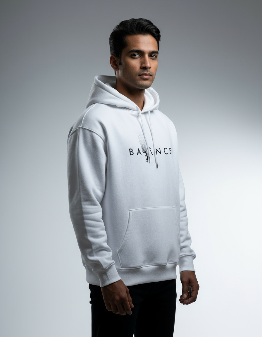 "BALANCE" Minimalist Oversized Hoodie | Teeyatra