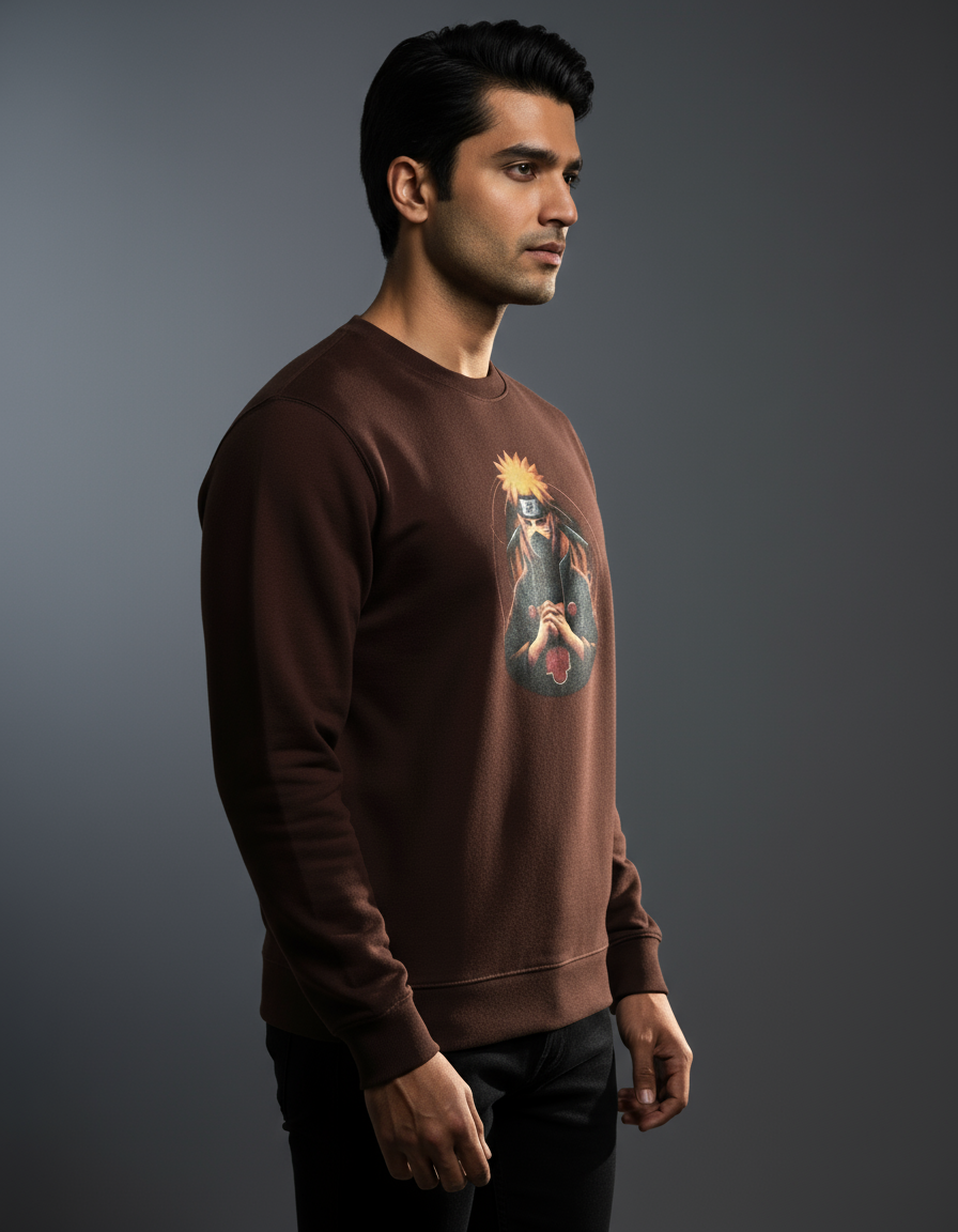 Men's Anime Naruto Crewneck Sweatshirt | Teeyatra