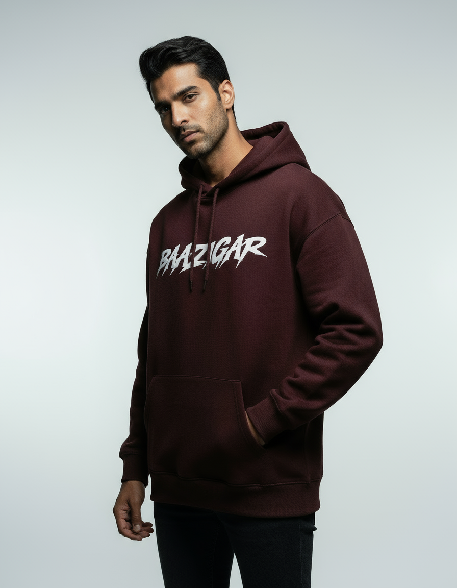 King of the Game: Baazigar Oversized Hoodie | Teeyatra