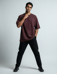 Acid Washed Oversized Tee | Teeyatra