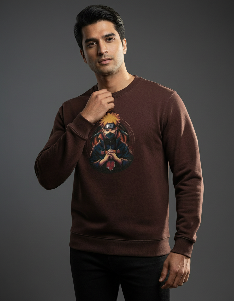Men's Anime Naruto Crewneck Sweatshirt | Teeyatra