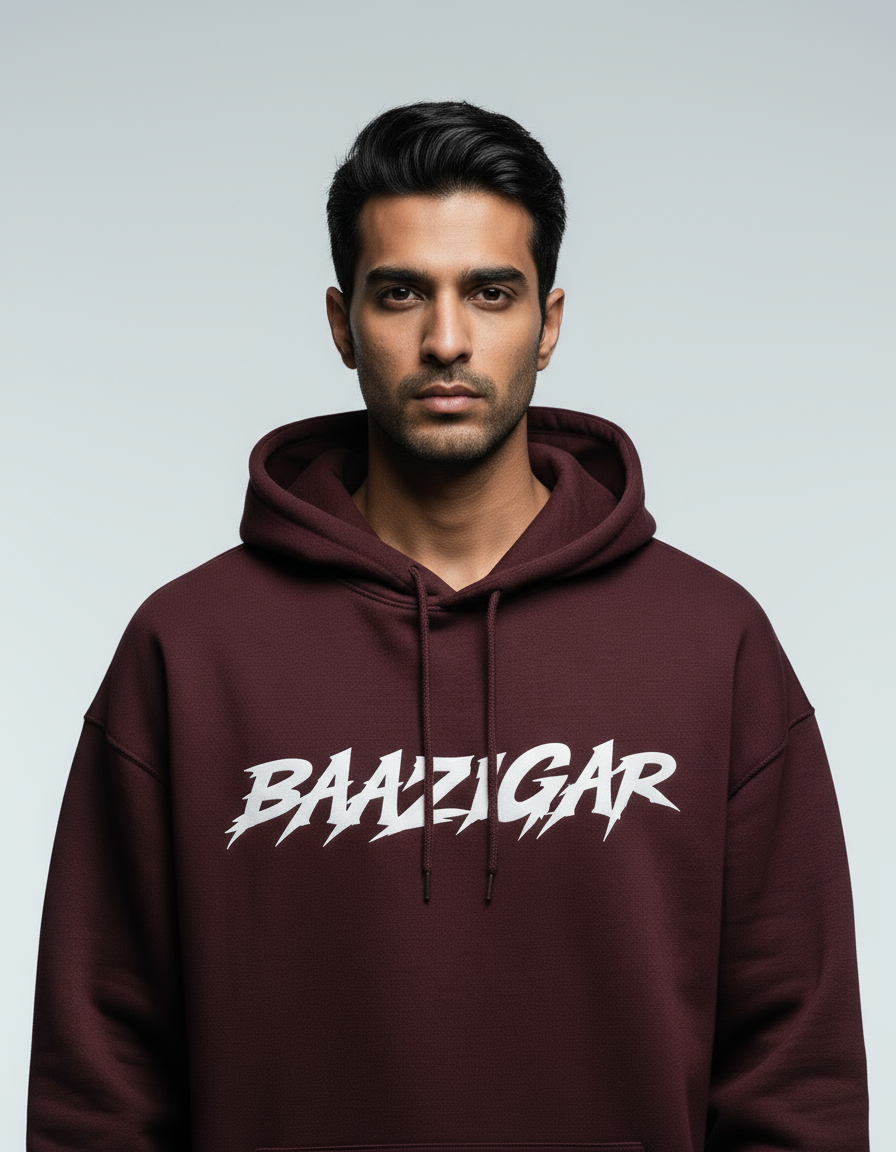 King of the Game: Baazigar Oversized Hoodie | Teeyatra