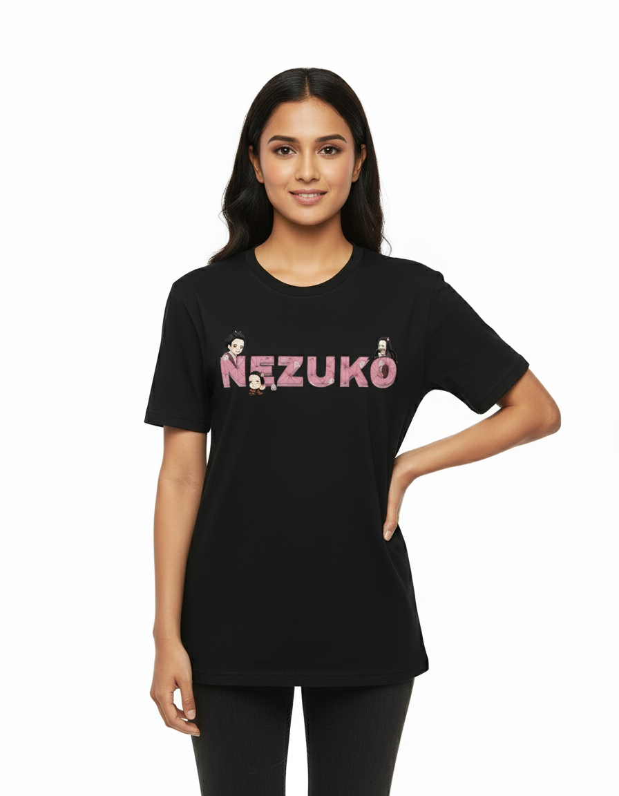 Nezuko Demon Slayer Ladies T-Shirt | Teeyatra | Anime