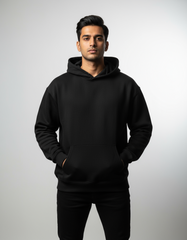 Unleash the Fire: Inferno Skull Men's Oversized Hoodie | Teeyatra