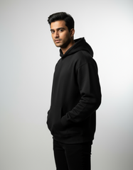 Unleash the Fire: Inferno Skull Men's Oversized Hoodie | Teeyatra