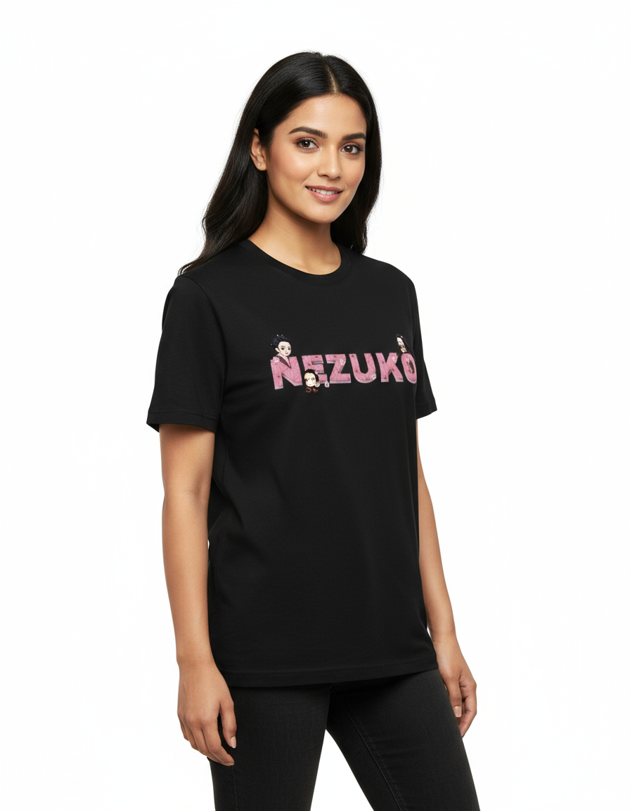 Nezuko Demon Slayer Ladies T-Shirt | Teeyatra | Anime