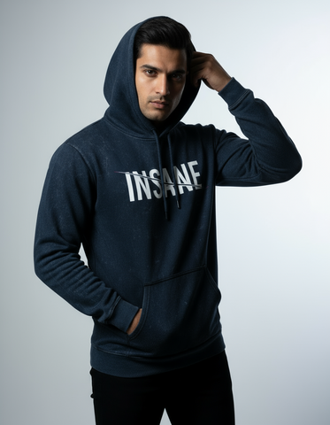The Insane Vibe Men's Acid Washed Hoodie | Teeyatra