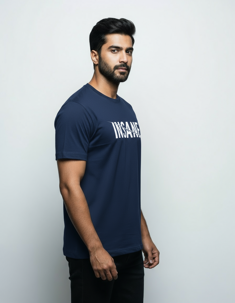 The Insane Vibe Basic T-Shirt | Teeyatra | Abstract