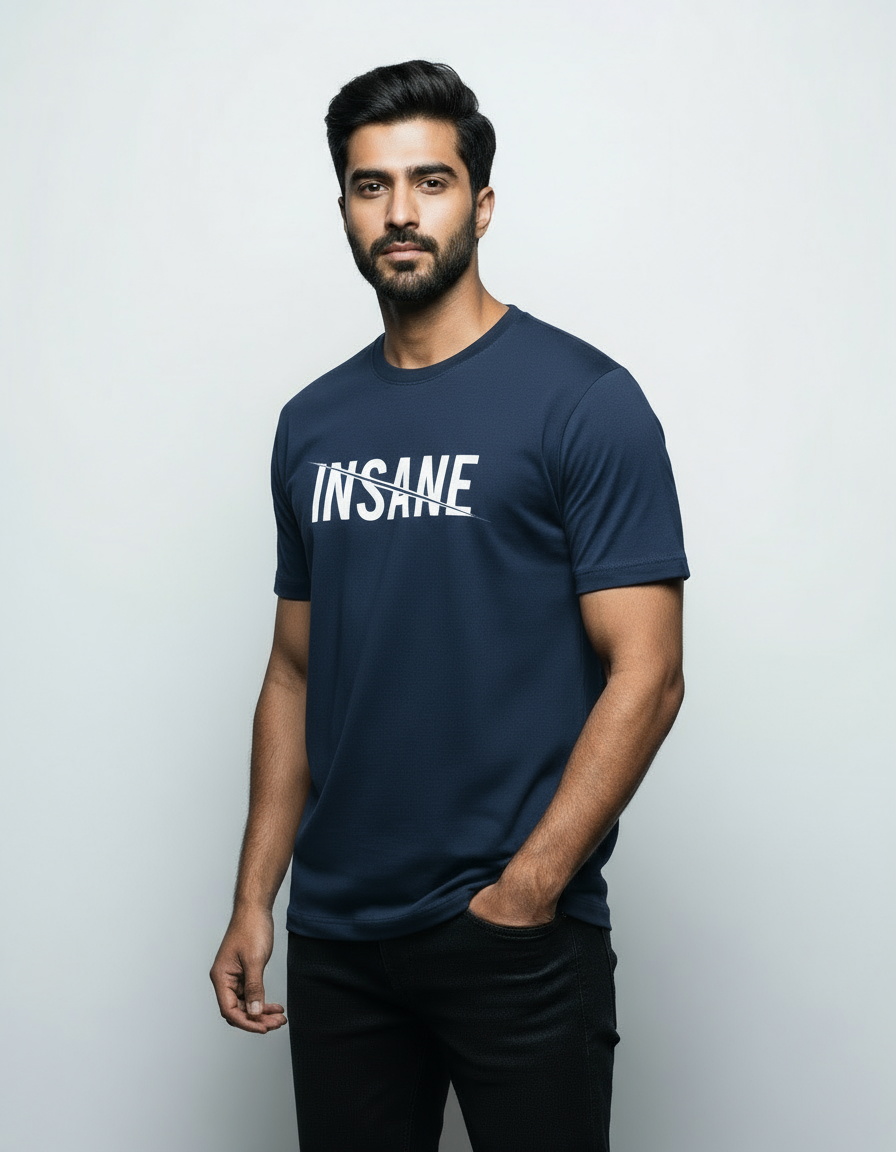 The Insane Vibe Basic T-Shirt | Teeyatra | Abstract