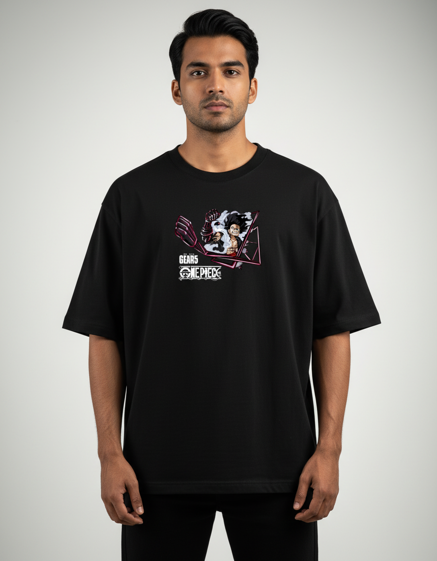 Luffy Gear 5 Liberation Warrior - Premium Oversized Anime T-Shirt by Teeyatra