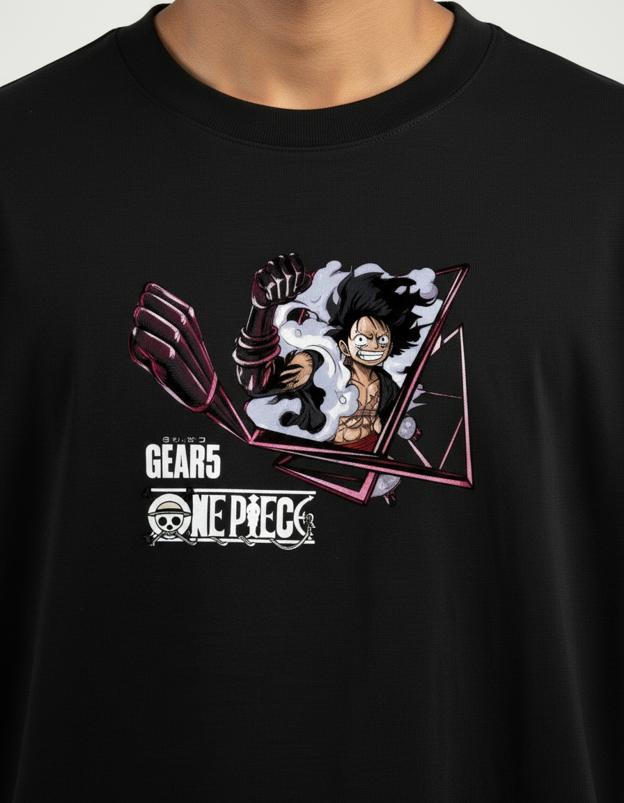 Luffy Gear 5 Liberation Warrior - Premium Oversized Anime T-Shirt by Teeyatra