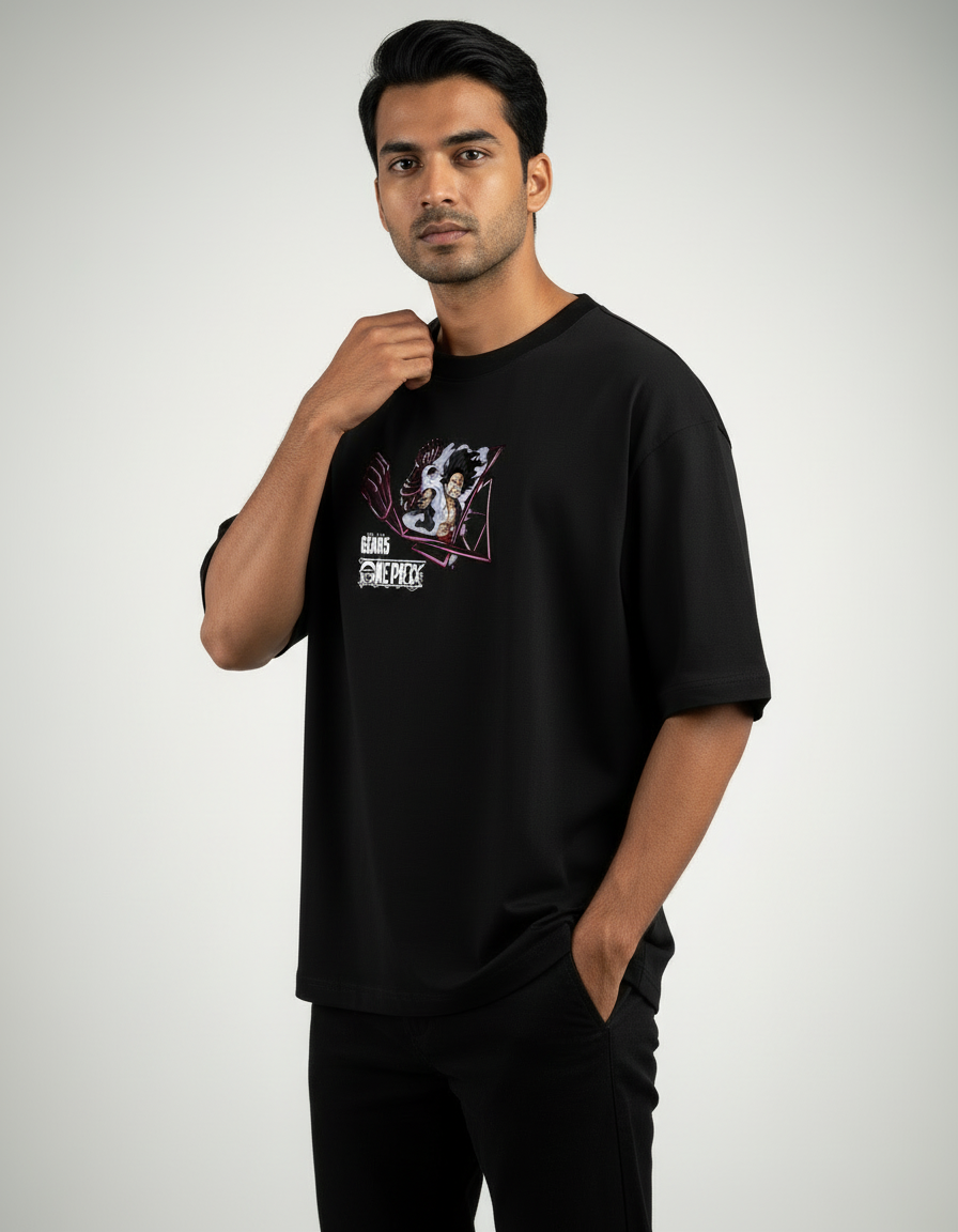 Luffy Gear 5 Liberation Warrior - Premium Oversized Anime T-Shirt by Teeyatra