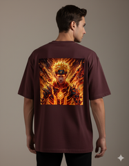 Naruto Men's Oversized Anime T-Shirt - Premium Classic Tee | TEEYATRA