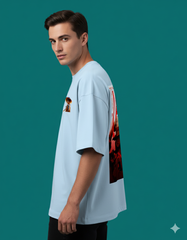 Monkey D. Luffy One Piece Men's Terry Oversized Tee - Premium Anime Streetwear | TEEYATRA