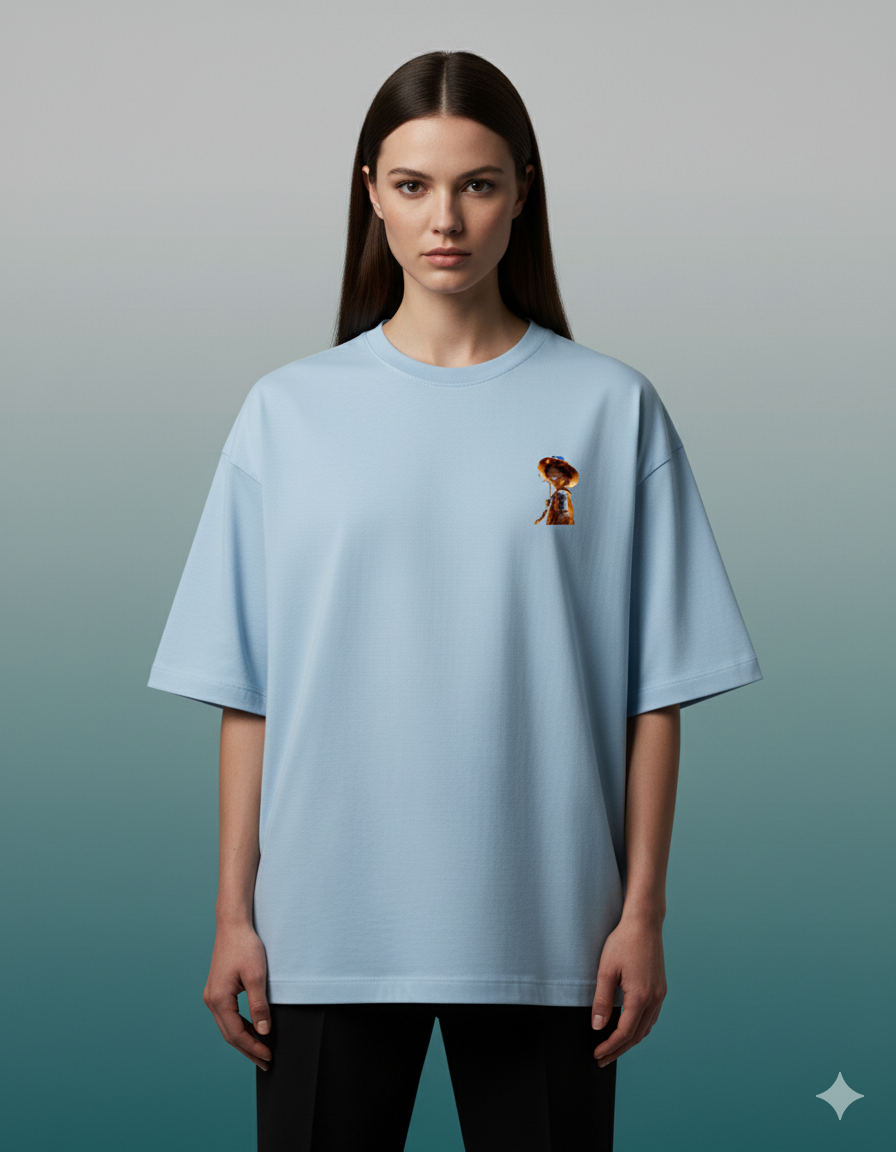 Monkey D. Luffy One Piece Ladies Terry Oversized Tee - Premium Anime Streetwear | TEEYATRA