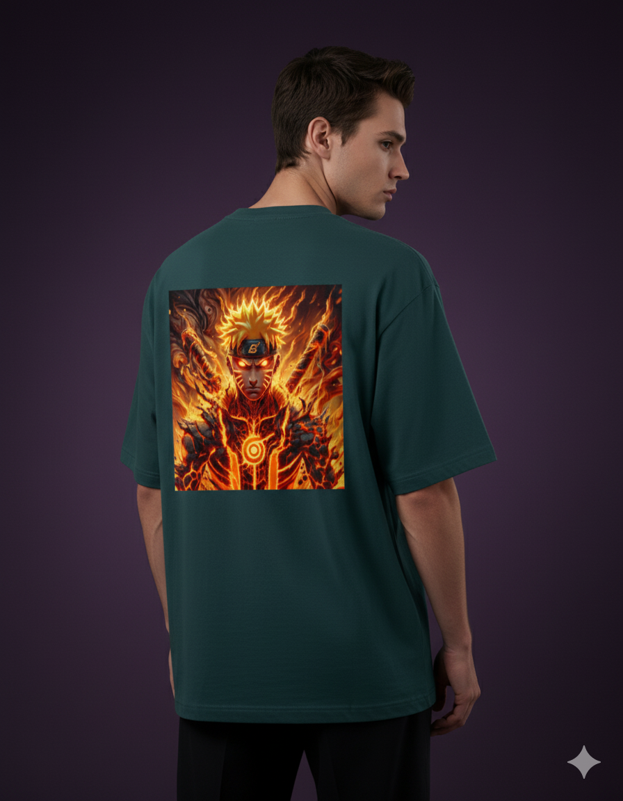 Naruto Men's Oversized Anime T-Shirt - Premium Classic Tee | TEEYATRA