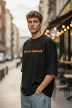 Teeyatra "Ghost Rider" Oversized Heavyweight T-Shirt – 240 GSM French Terry – DTF Print