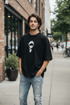 Teeyatra | Gojo Satoru "Limitless" Oversized T-Shirt – 240 GSM Heavyweight French Terry