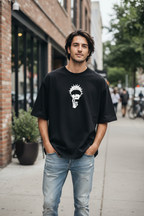 Teeyatra | Gojo Satoru "Limitless" Oversized T-Shirt – 240 GSM Heavyweight French Terry