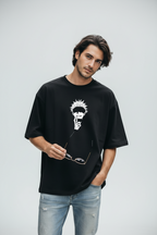 Teeyatra | Gojo Satoru "Limitless" Oversized T-Shirt – 240 GSM Heavyweight French Terry