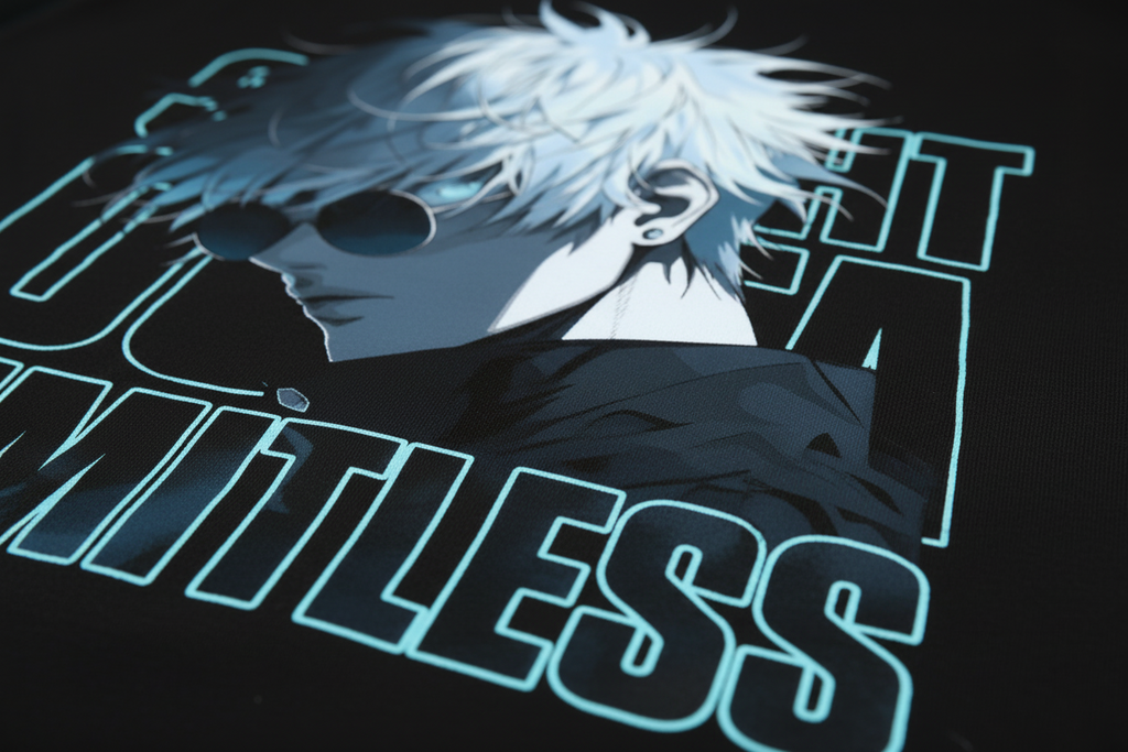 Teeyatra | Gojo Satoru "Limitless" Oversized T-Shirt – 240 GSM Heavyweight French Terry