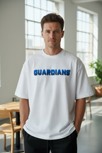 Teeyatra "Groot X Rocket" Oversized Heavyweight T-Shirt – 240 GSM French Terry