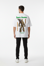Teeyatra "Groot X Rocket" Oversized Heavyweight T-Shirt – 240 GSM French Terry
