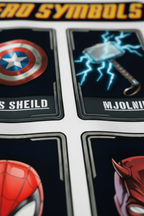 Teeyatra "Hero Symbols" Oversized Heavyweight T-Shirt – 240 GSM French Terry