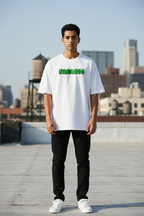 Teeyatra "Incredible Strength" Hulk Graphic Oversized T-Shirt - 240 GSM French Terry