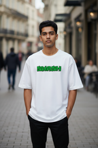 Teeyatra "Incredible Strength" Hulk Graphic Oversized T-Shirt - 240 GSM French Terry