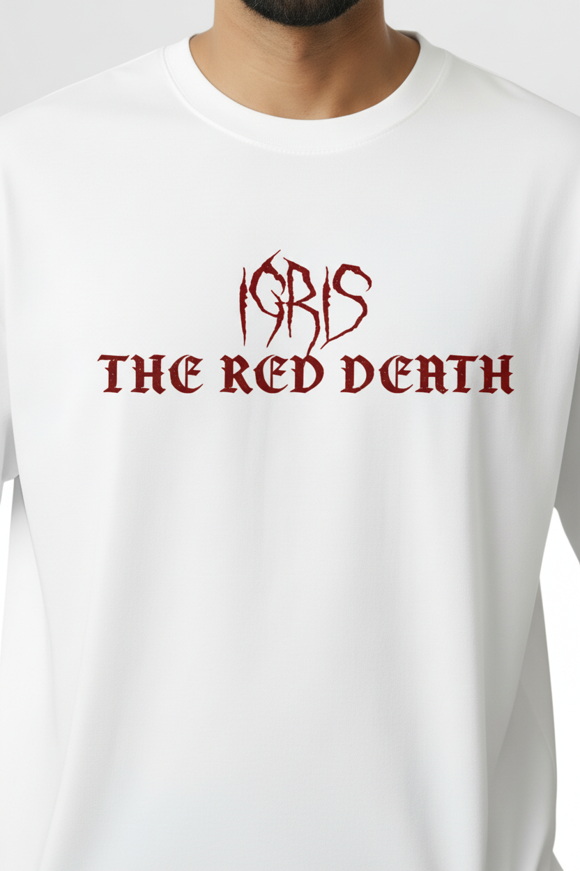 Igris The Red Death – Premium 240 GSM French Terry Oversized T-Shirt | Teeyatra