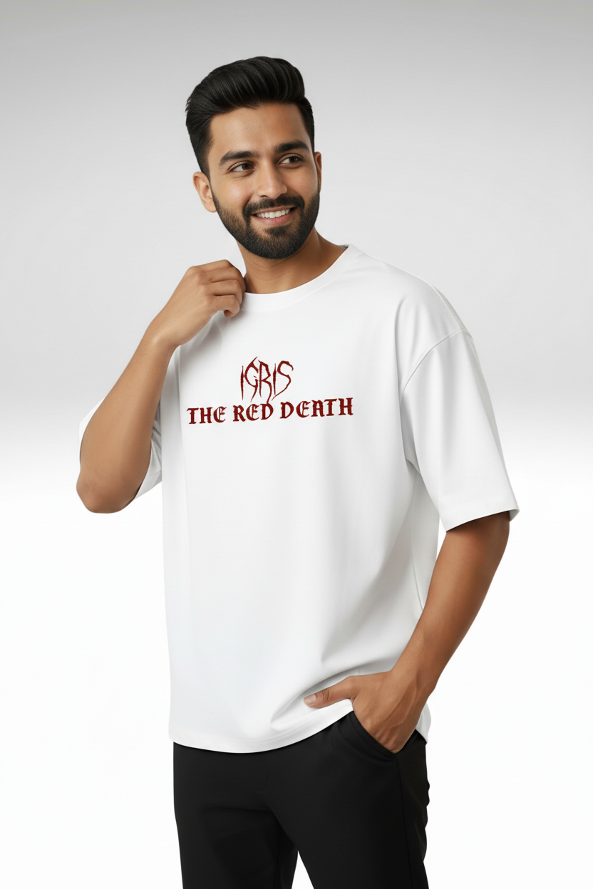 Igris The Red Death – Premium 240 GSM French Terry Oversized T-Shirt | Teeyatra