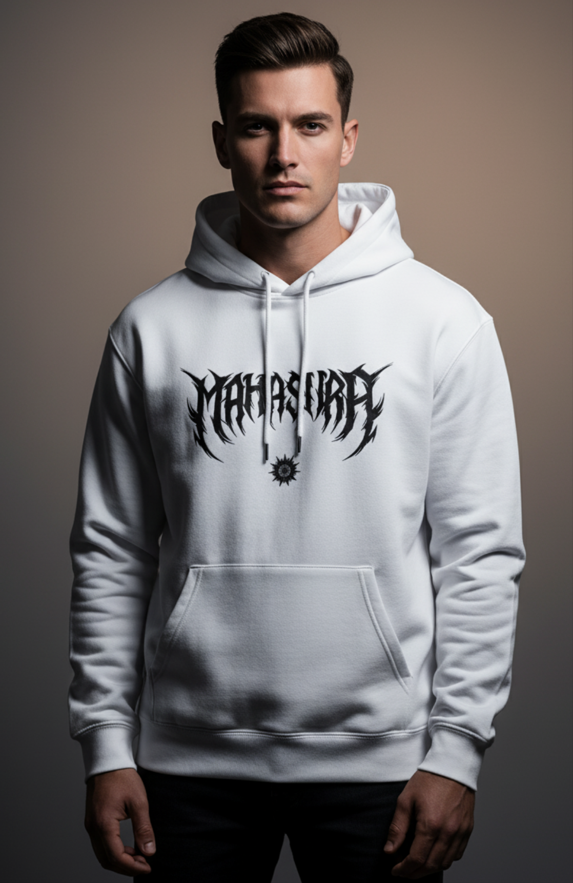 Mahasura Crest Men's Hoodie | Teeyatra | Abstract