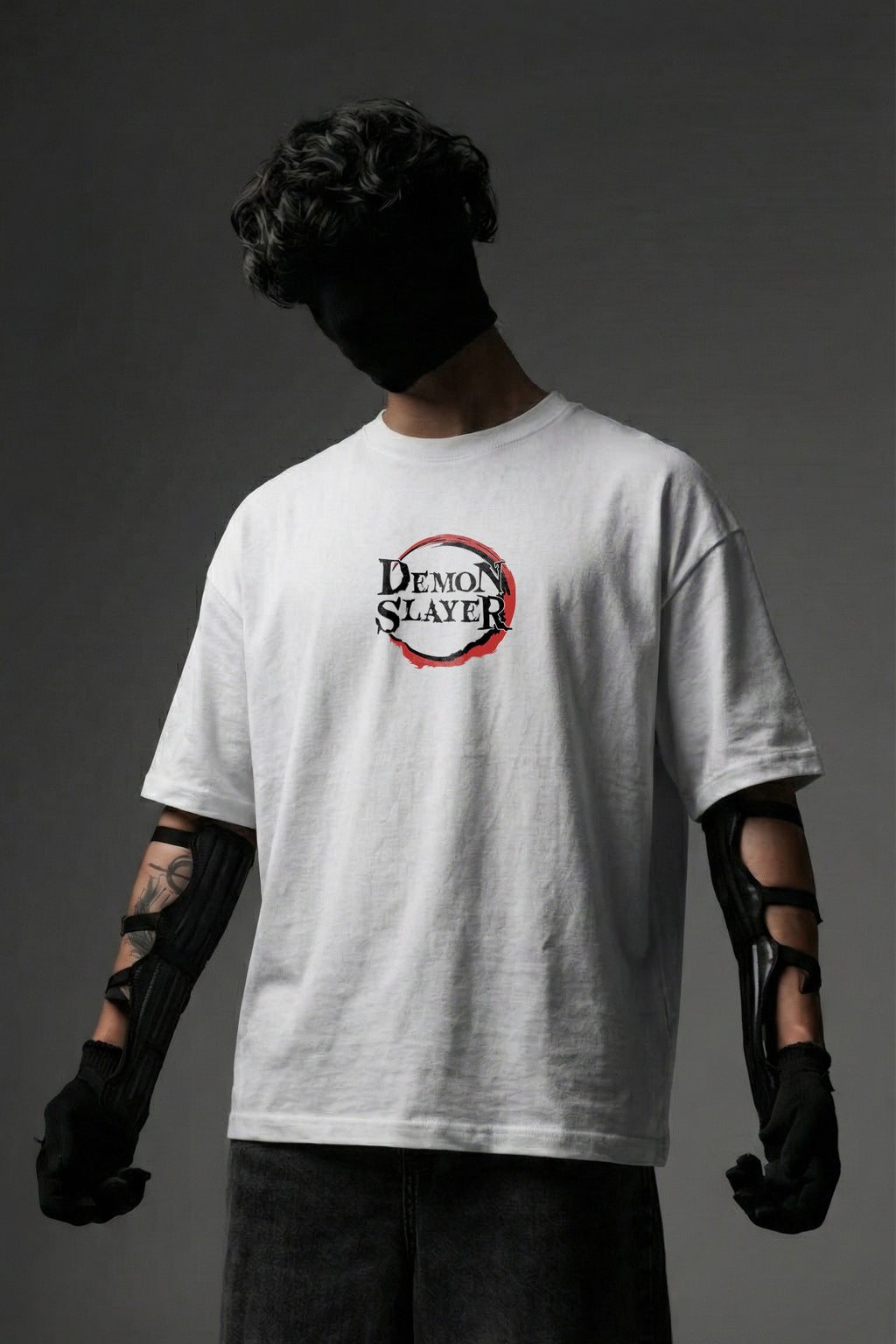TEEYATRA Inosuke Oversized Graphic T-Shirt – 240 GSM Premium French Terry | DTF Back Print