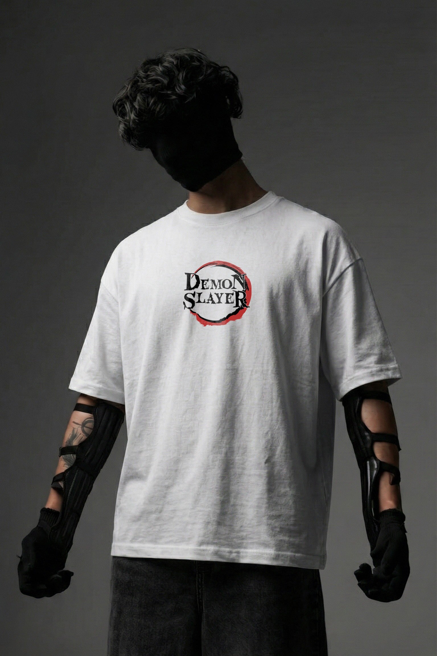 TEEYATRA Inosuke Oversized Graphic T-Shirt – 240 GSM Premium French Terry | DTF Back Print