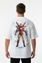 Iron Man "Blueprint Edition" Oversized Heavyweight T-Shirt (240 GSM French Terry)
