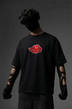 TEEYATRA Itachi Oversized Graphic T-Shirt – 240 GSM Premium French Terry | DTF Back Print