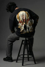 TEEYATRA Jiyara Oversized Graphic T-Shirt – 240 GSM Premium French Terry | DTF Back Print