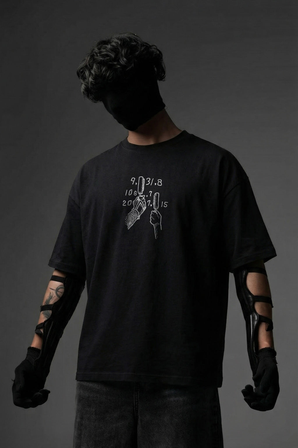 TEEYATRA Jiyara Oversized Graphic T-Shirt – 240 GSM Premium French Terry | DTF Back Print