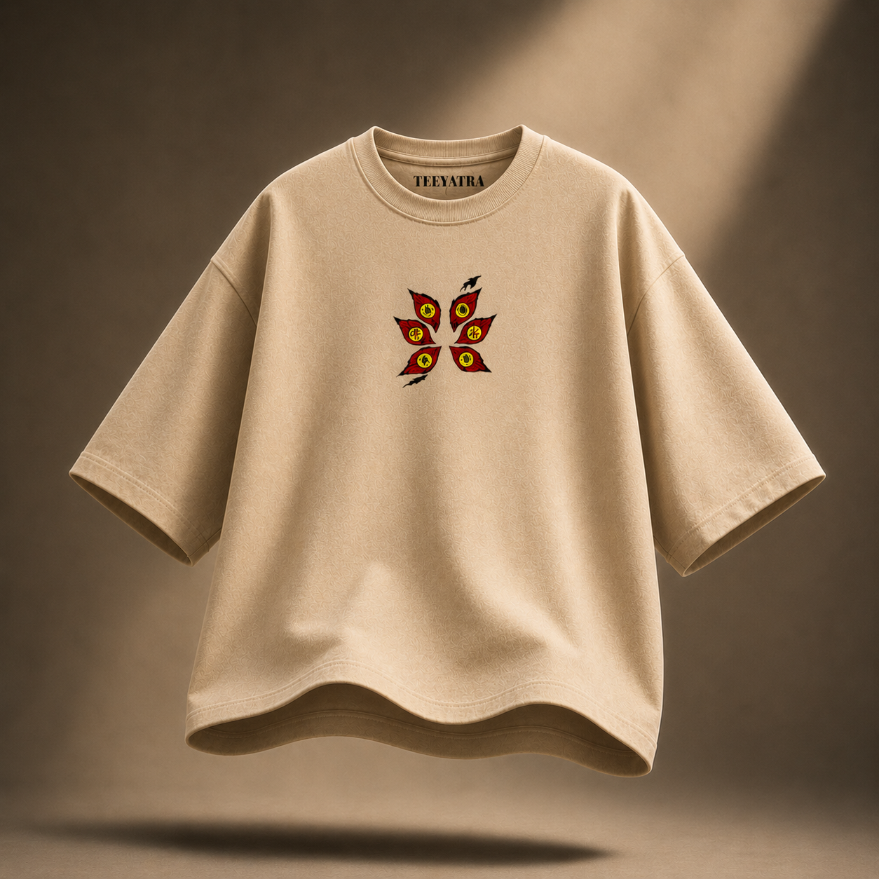Kokushibo “I Abandoned My Humanity” Oversized T-Shirt – 240 GSM French Terry | TeeYatra