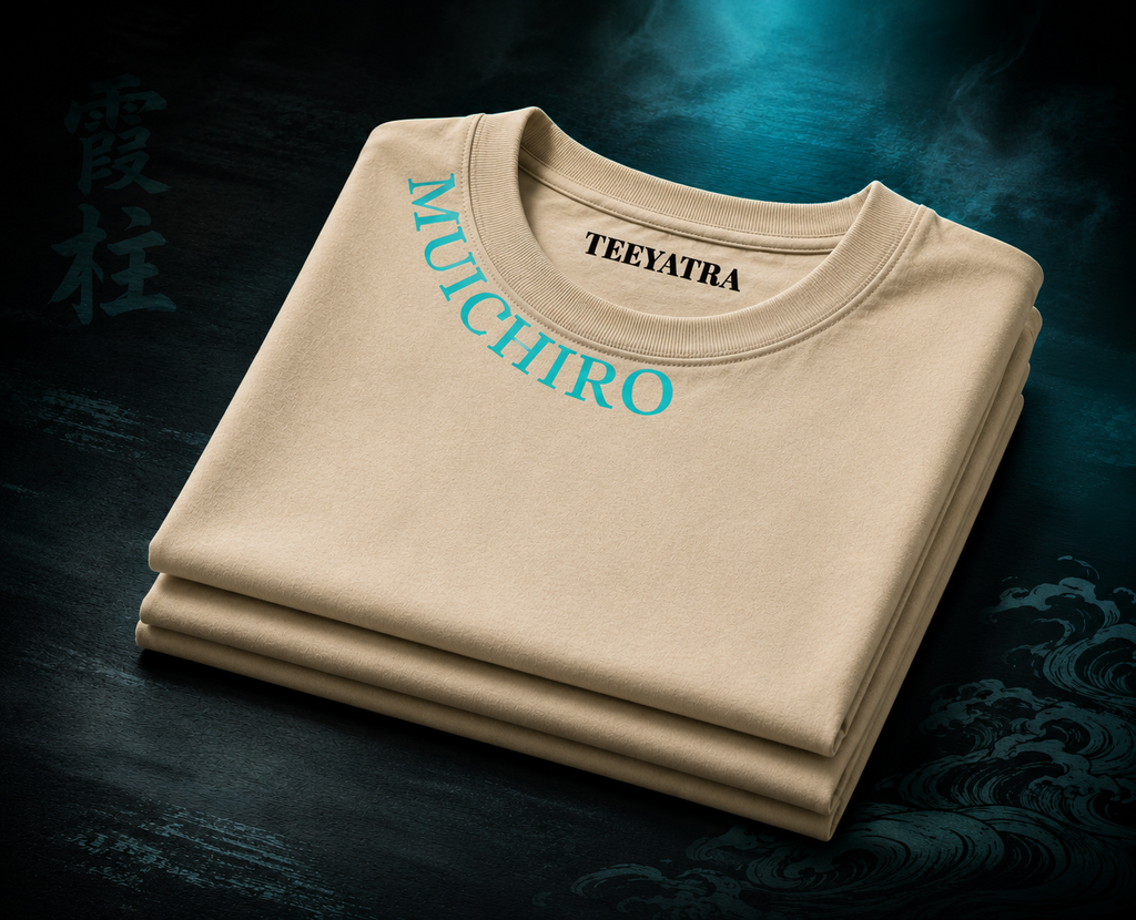 Teeyatra Mist Hashira Muichiro Oversized 240 GSM Tee