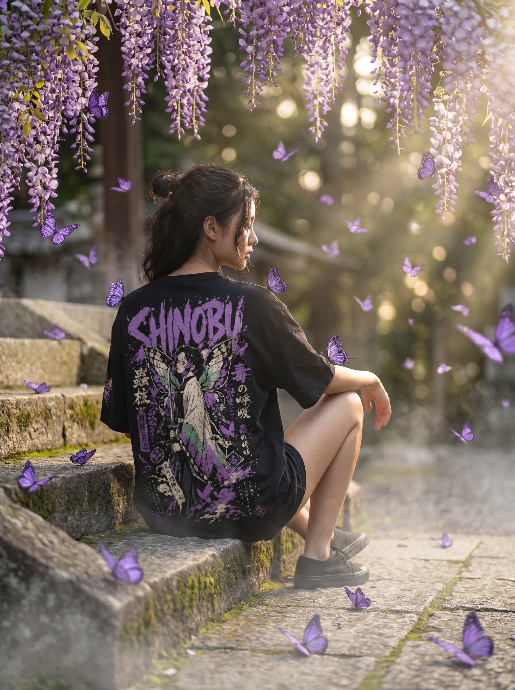 Teeyatra Shinobu Kocho Oversized T-Shirt